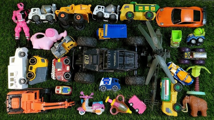 Mencari Mainan Anak Excavator, Hewan Gajah, Mobil Tangki, Helikopter, Mobil Monster, Mobil Pemadam