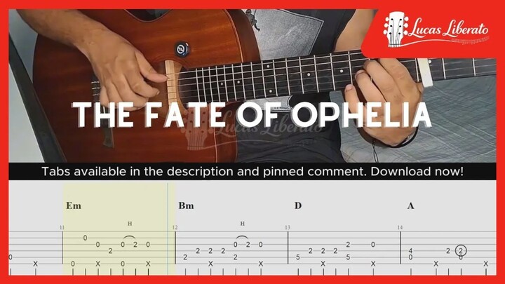 The Fate of Ophelia - Taylor Swift | Fingerstyle Guitar | Free Tabs + Chords