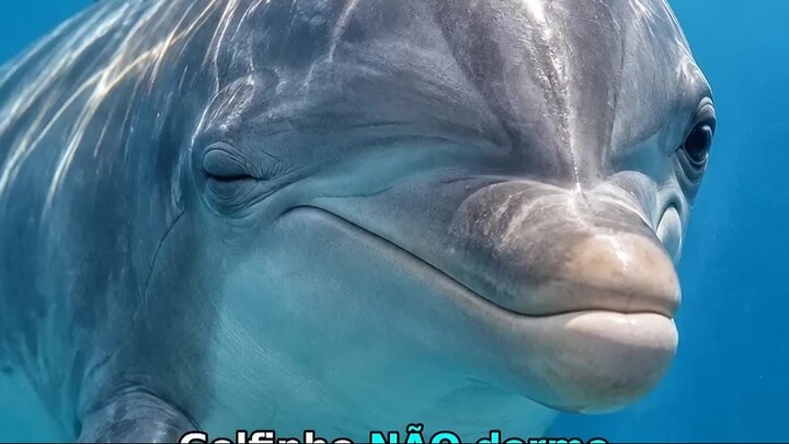 Golfinho NÃO dorme com o cérebro inteiro 🐬 #shorts #curiosidades