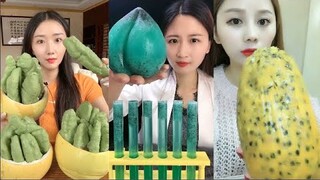 Thánh Ăn Đá Lạnh Như Ăn Kẹo Ngọt, Ăn Trái Cây Bộc Chocola - ASMR Ice Crunchy Eating sound#7