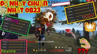 Free Fire | Show “ĐỘ NHẠY OB23” Chuẩn 100% Kéo Tâm AuTo HeadShot Dành Cho IPHONE OPPO REALME 🇻🇳