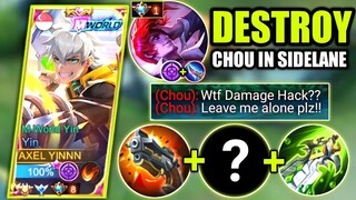 HOW TO COUNTER CHOU IN SIDELANE? | YIN BEST BUILD & EMBLEM 2022/2023 | MOBILE LEGENDS