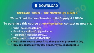 [https://Courses4sale.pro]TopTrade Tools - Top Momentum Bundle