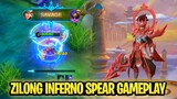 Zilong Inferno Spear Customize Skin Gameplay | Mobile Legends: Bang Bang