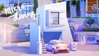 Micro Living 🦠 🏠 | 3x4 Starter Under 16K | The Sims 4 | Speed Build | CC Free + Download Links