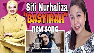 DATO SRI SITI NURHALIZA - " BASYIRAH " || New Music Video || Reaction || Filipina React Channel
