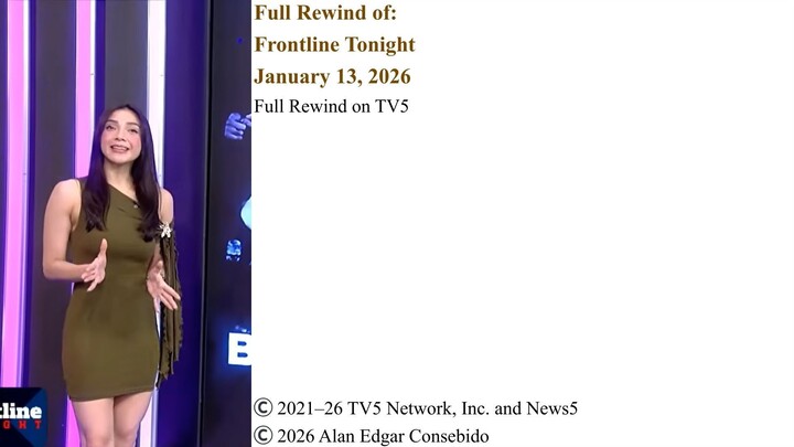 Full Rewind on TV5 | Frontline Tonight – January 13, 2026