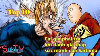 Top 10 cái kết cho sự đánh giá thấp sức mạnh của Saitama!