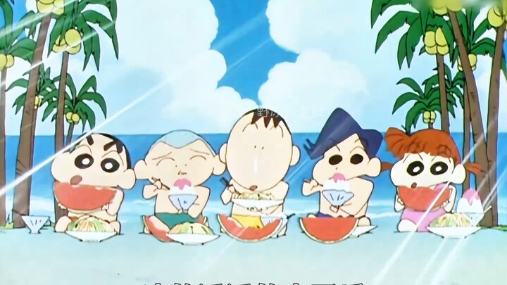 [Serial Kuliner Crayon Shin-chan] Di musim panas, yang seru itu makan es serut dalam mangkuk besar!