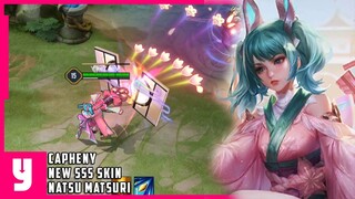 CAPHENY: NATSU MATSURI (NEW SKIN) | SSS SKIN W/ SOUND | Arena of Valor | LiênQuânMobile | 傳說對決