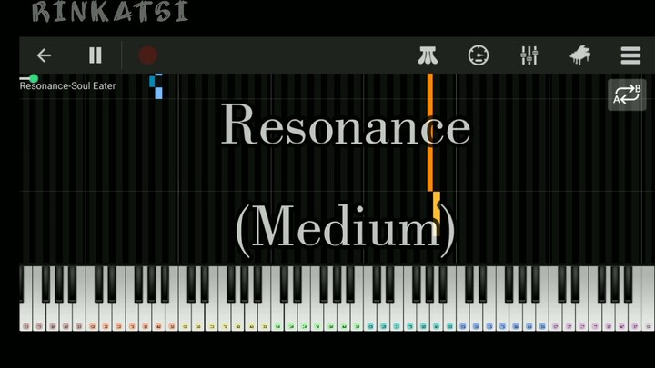 Resonance - Soul Eater (medium) piano tutorial