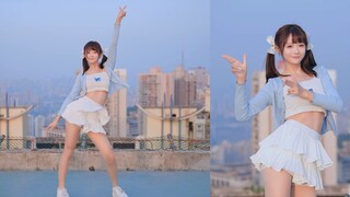 Sweet things ahead! ❤rolypoly Pure Desire Elementary School Girl Dancing on the Rooftop