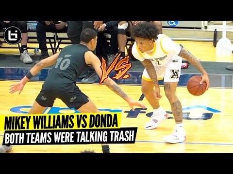 Mikey Williams VS Rob Dillingham Got HEATED! Donda vs Vertical Academy!