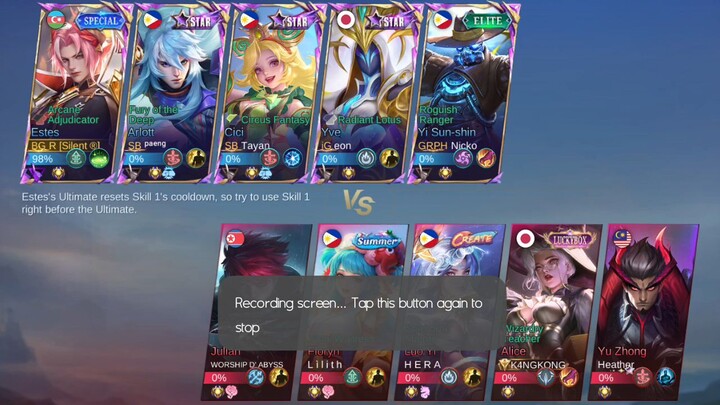 Part 2: practicing #EstesMLBB to be like #Ohmyveenus... i'm getting better, I think!