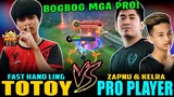 TOTOY NANG BOGBOG NANG PRO PLAYER! (TOTOY vs. KELRA & ZAPNU) ~ MOBILE LEGENDS