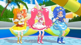 【MMDプリキュア】キュアホイップ・キュアカスタード・キュアジェラートで年下の男の子