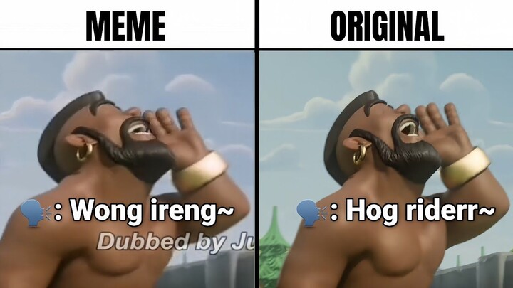 Meme Dubbing Vs Original