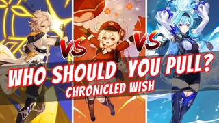 ALBEDO / KLEE / EULA - Which LIMITED 5-Star Should You Pull In Genshin Impact 4.5 Chronicled Wish