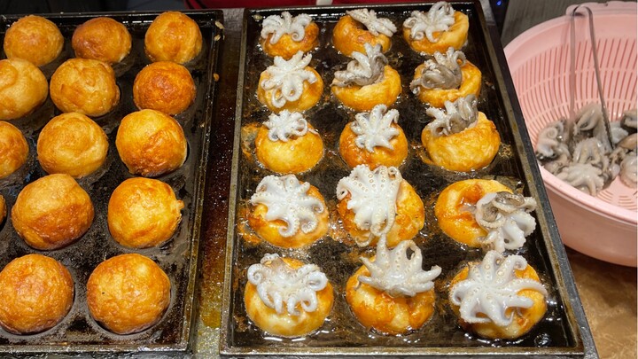 “Takoyaki” seukuran seekor gurita utuh! Setiap gigitan begitu memuaskan! (Cuma agak panas sih)