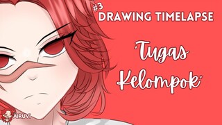 Katanya sih.... Tugas kelompok tapi kok gini. | Airuvi-llustration #3