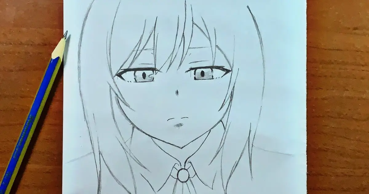 Sad anime drawing | how to draw a sad girl easy step-by-step - Bstation