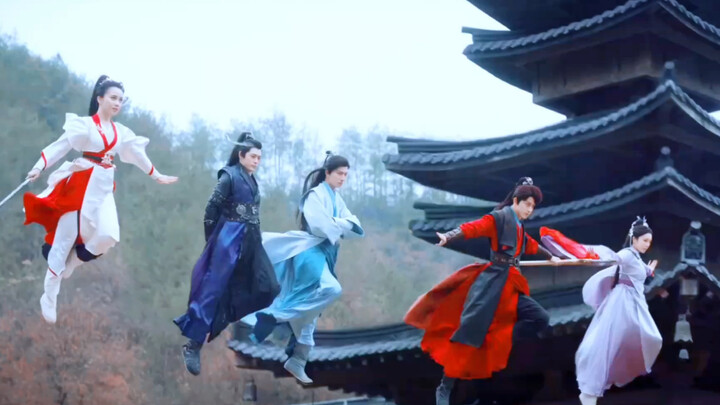 Wuxia dramas always go for team fights instead of one-on-ones—this director knows how to stage forma