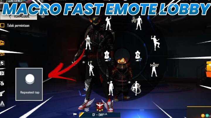 MACRO EMOTE KEJANG KEJANG DILOBBY - FREE FIRE