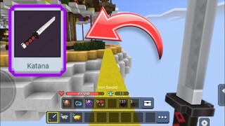 New Iron Katana Sword Skin in Bedwars Blockman Go