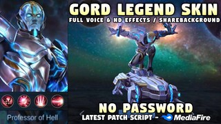 Gord The Conqueror Legend Skin Script No Password | Full Sound & HD Effects | Mobile Legends
