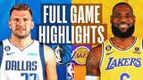 LOS ANGELES LAKERS vs DALLAS MAVERICKS | NBA FULL GAME HIGHLIGHTS | November 17, 2022 NBA 2K23