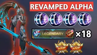ALPHA BECOME A GOD WITH HIS 7x BUFF AND REVAMP!! | MLBB | REVAMPED ALPHA GAMEPLAY AND BEST BUILD