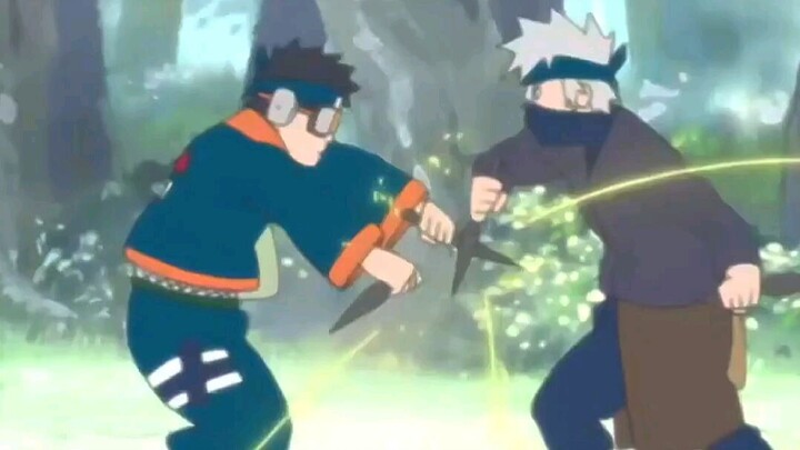 obito vs kakashi ,hand to hand😎🔥