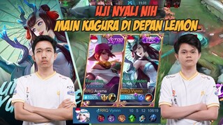 MAIN KAGURA DEPAN LEMON, AUTO MIRIP JADI LEMON? ft Team rrq + Branz