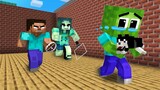 Monster School: Poor Baby Zombie Monsters Life (SAD STORY but happy ending) - Minecraft Animation