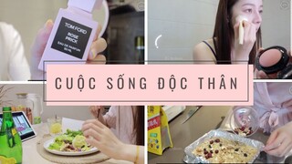 VIETSUB || Cuộc sống độc thân ~ làm đồ ăn healthy, tập luyện, siết cân | Thang Viên | #4