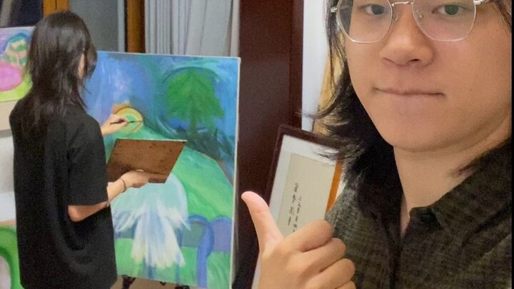 When you have a girlfriend who’s into painting...