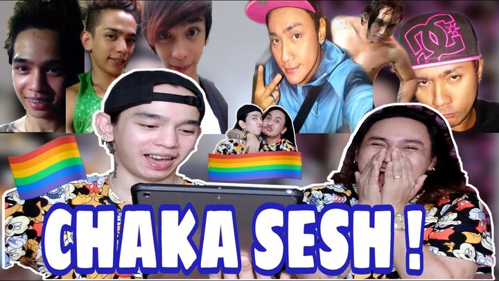 REACTING TO OUR OLD PHOTOS (Ang Chaka Sesh) | beki lovers | gay couple