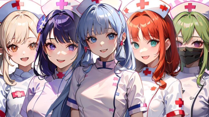 [Genshin Impact] When the characters put on nurse uniforms, are you ready to take the injection?