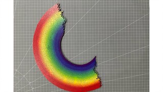I want to verify whether this rainbow puzzle can really be infinitely pieced together