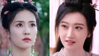 不得不说，美女就是美女！就算景甜顶着又丑又乱的刘海，颜值依然可以秒杀倾国倾城的白鹿！
