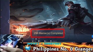 296th MANIAC GRANGER GAMEPLAY + HAND CAM! GRANGER TAGALOG TIPS AND TRICKS!