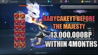BABYCAKEYT 13,000,000BP WITHIN 4MONTHS BEFORE THE MAJESTY