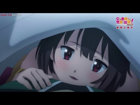 Megumin duerme con Kazuma/Momentos Romanticos del Anime