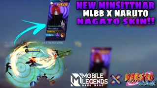 New Minsitthar Nagato Skin!! MLBBxNARUTO   "Fanmade skin"