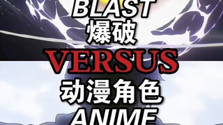 Ledakan vs Karakter Anime
