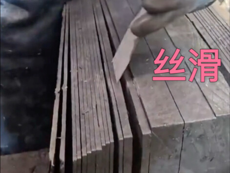 Splitting a rock into smooth, even bricks is seriously satisfying!