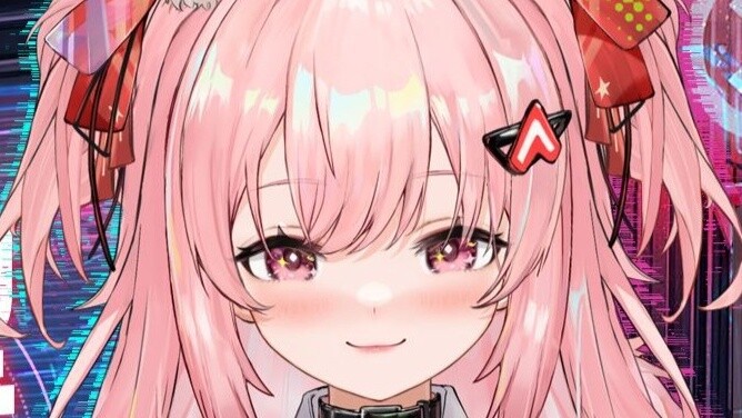 [Live2D model display] Take a look at the stunning appearance of the cyberpunk pink cat, which took 