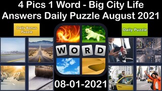 4 Pics 1 Word - Big City Life - 01 August 2021 - Answer Daily Puzzle + Daily Bonus Puzzle