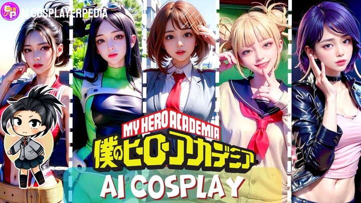 AI COSPLAYgirl Anime Boku No Hero Academia Terkeren 😍 Mana Yang Paling kece nihh??