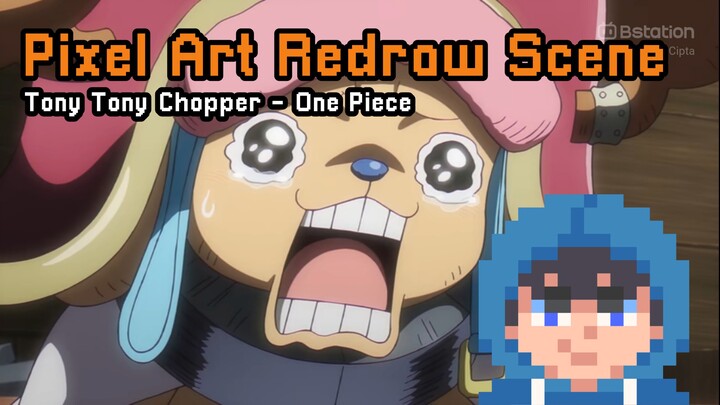 Tony Tony Chopper | One Piece | Pixel Anime Scene Redraw